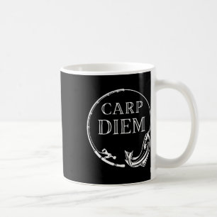 Carp Diem grijp de karper grappig Gevist Carpe Die Koffiemok