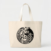 Carp en golf grote tote bag (Voorkant)