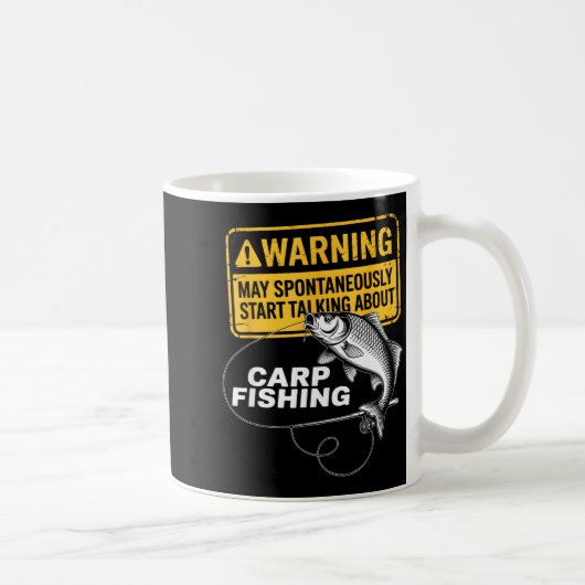 Carp Fishing Design For Men Funny Catfish And Carp Koffiemok (Rechts)