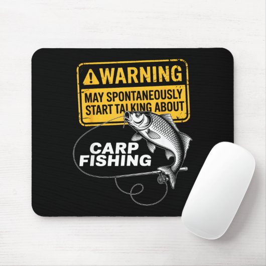 Carp Fishing Design For Men Funny Catfish And Carp Muismat (Met muis)