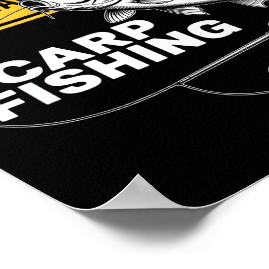 Carp Fishing Design For Men Funny Catfish And Carp Poster (Hoek)