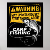 Carp Fishing Design For Men Funny Catfish And Carp Poster (Voorkant)