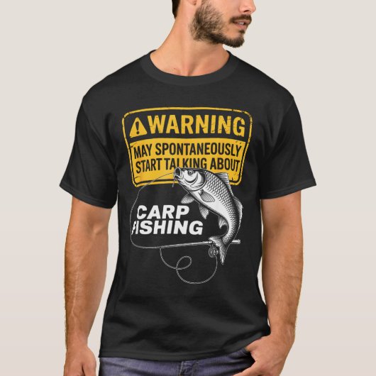 Carp Fishing Design For Men Funny Catfish And Carp T-shirt (Voorkant)