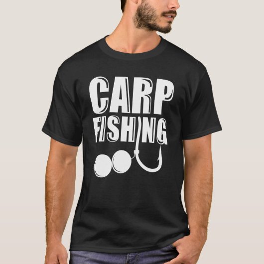 Carp Fishing Hook Boilie T-shirt (Voorkant)