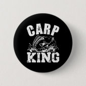 Carp King Vist Ronde Button 5,7 Cm (Voorkant)
