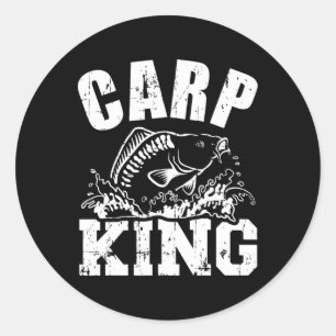 Carp King Vist Ronde Sticker