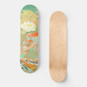 Carp Koi Fish Water Lily Pond Skateboard Deck (Voorkant)