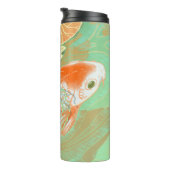 Carp Koi Fish Water Lily Pond Thermal Tumbler Thermosbeker (Geroteerd rechts)