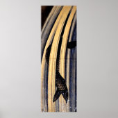 Carp Leaping up a Cascade by Hokusai Poster (Voorkant)