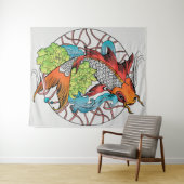 Carp Mandala Wandkleed (In Situ (horizontaal))