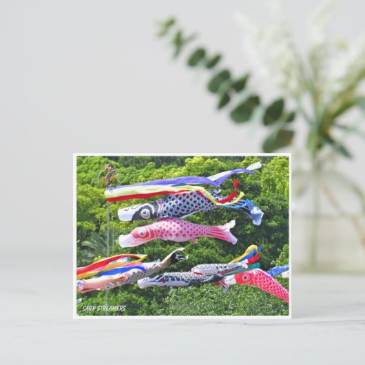 Carp Streamers Briefkaart (Staand voorkant)
