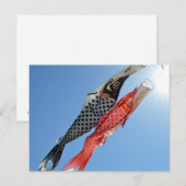 Carp Streamers (Koinobori): Tokio, Japan Briefkaart (Voorkant / Achterkant)