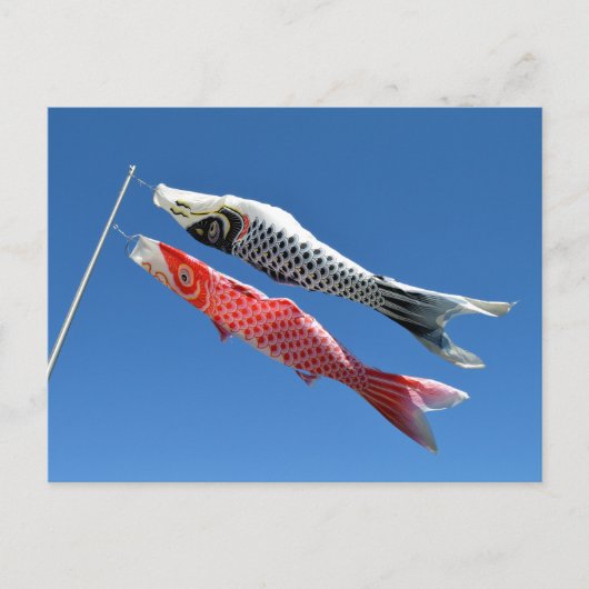 Carp Streamers (Koinobori): Tokio, Japan Briefkaart (Voorkant)