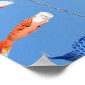 Carp Streamers (Koinobori): Tokio, Japan Poster (Hoek)