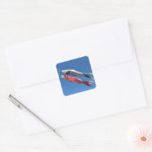 Carp Streamers (Koinobori): Tokio, Japan Vierkante Sticker (Envelop)