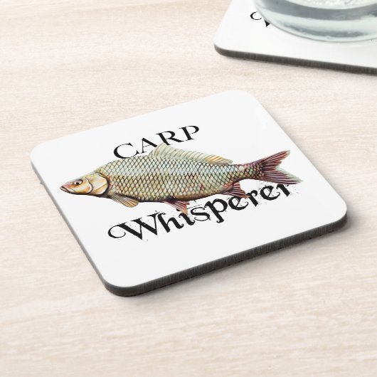 Carp Whisperer Bier Onderzetter (Linkerzijde)