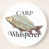 Carp Whisperer Zandsteen Onderzetter (Voorkant)