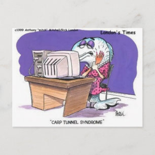 Carpale Tunnel Syndroom Grappige Cartoon Cadeaus & Briefkaart