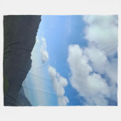 Carpathian Blue Sky Peaks – Roemeense Bergkunst Fleece Deken (Voorkant (Horizontaal))