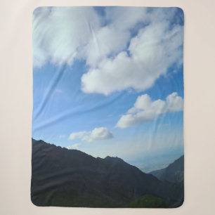 Carpathian Blue Sky Peaks – Roemeense Bergkunst Sherpa Deken