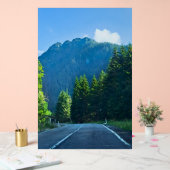 Carpathian Forest Road – Roemeense bergprint Acryl Bord (Huwelijk)