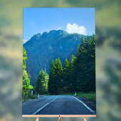 Carpathian Forest Road – Roemeense bergprint Acryl Bord (Neutraal)