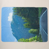 Carpathian Forest Road – Roemeense bergprint Sherpa Deken (Voorkant (horizontaal))