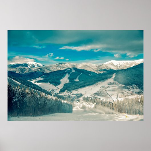 Carpathian mountains nature vacation mountainbeaut poster (Voorkant)