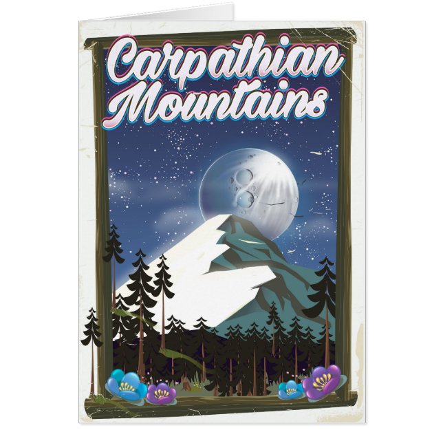 Carpathische bergen Reisposter (Voorkant)