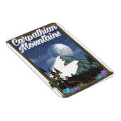 Carpathische bergen Reisposter Magneet (Rechterzijde)