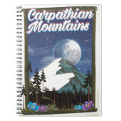 Carpathische bergen Reisposter Notitieboek (Voorkant)