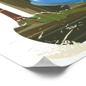 Carpathische bergen Reisposter Poster (Hoek)