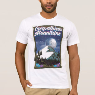 Carpatische Bergen Reisposter T-shirt