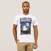 Carpatische Bergen Reisposter T-shirt (Voorkant volledig)