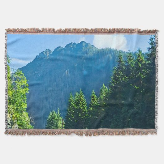 Carpatische Bosweg – Roemeense Bergprint Deken (Voorkant)