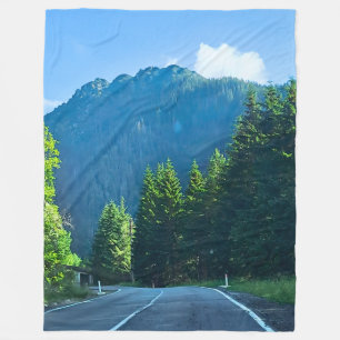 Carpatische Bosweg – Roemenië Bergprint Fleece Deken