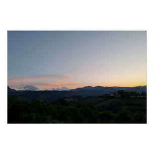 Carpatische Zonsondergang – Roemeense Bergfotograf Perfect Poster