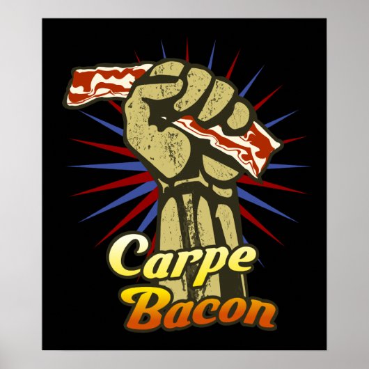 Carpe Bacon $ 24,95 grafische wand Poster (Voorkant)