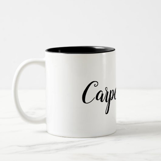 Carpe Coffee Tweekleurige Koffiemok (Links)