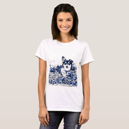 Carpe Corgi T-shirt (Voorkant volledig)