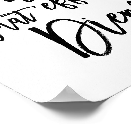 Carpe dat het Doorkrijgen van Diem Hand Lettered C Poster (Hoek)