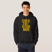 CARPE DIE DIEM FIJT GEEFT, grappige latijncitaat Hoodie (Voorkant volledig)