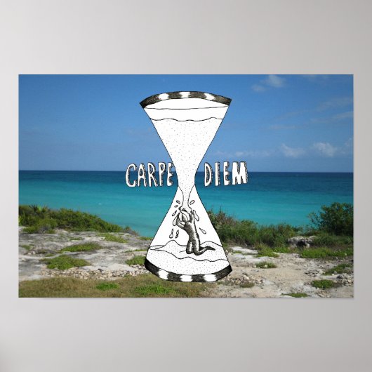 Carpe Diem Beach Poster (Voorkant)