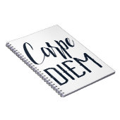 Carpe Diem bewaar de dag zwart type Notitieboek (Rechterzijde)