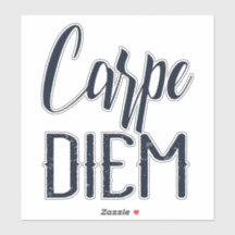 Carpe Diem bewaar de dag zwart type