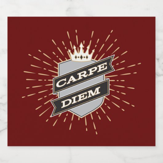 Carpe Diem Bierflesetiket Bier Etiket (Enkel label)