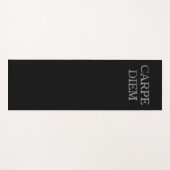 Carpe Diem Black-oefenmat Yogamat (Voorkant (horizontaal))