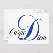 Carpe Diem Briefkaart (Voorkant / Achterkant)