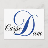 Carpe Diem Briefkaart (Voorkant)