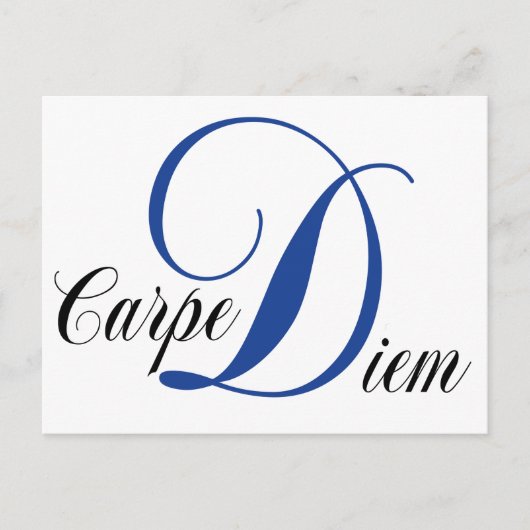 Carpe Diem Briefkaart (Voorkant)